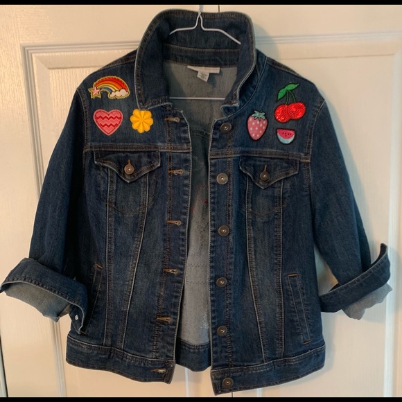 Medium Style & Co jacket with custom patches - Picture 2 of 5